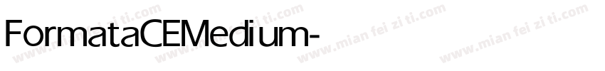 FormataCE Medium字体转换